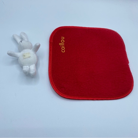 Vintage Caillou Plush with Blanket & Bunny 10” Stuffie Removable Outfit - Picture 3 of 9